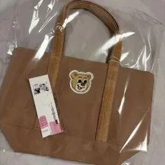 FEILER フェイラー オールドテディ ワッペントートバッグ ベージュL