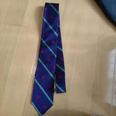 FAIRFAX ネイビー ストライプ ネクタイ　フェアファクス　セッテピエゲ