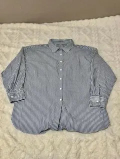 アースミュージックアンドエコロジー ストライプシャツ 長袖【着画あり】