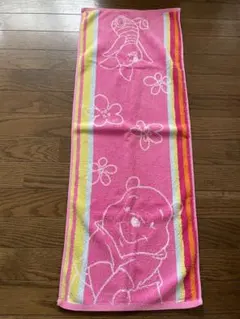 Disney プーさん ピンク スポーツタオル 35×93