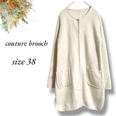 couture brooch コート サイズ38 アイボリー カジュアル4048