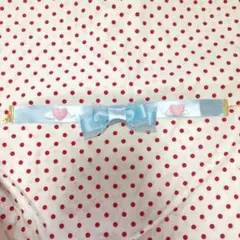 ハンドメイド 地雷系 量産型 ブルー ハート チョーカー