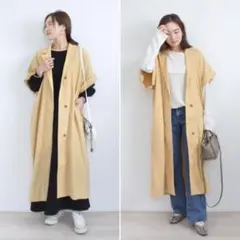 ロングベスト ハーフスリーブコートのサムネイル