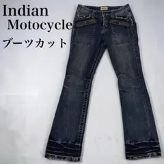 Indian Motocycle ブーツカットデニムパンツ インディゴ バイカーのサムネイル