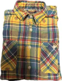 美品 ポロ ラルフローレン チェック ネルシャツ　ビンテージ