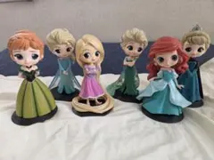 ディズニープリンセス キューポスケット フィギュア6体セット