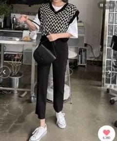 SONYUNARA パターンポイントニットベスト