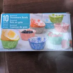 Botanical Stoneware Bowls 10ピースセットのサムネイル