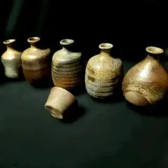 備前焼　徳利　5点　ぐい呑1個のサムネイル
