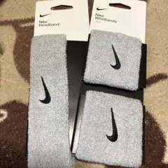 NIKE ヘッドバンド リストバンド セット グレー