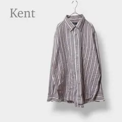 【Kent ケント】長袖 ボタンダウンシャツ ストライプ 3L 大きいサイズのサムネイル