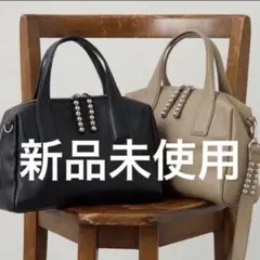新品未使用】イアパピヨネ スタッズボストンバッグ 2way タグ付き