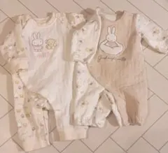 ミッフィー 厚手ロンパース2点セット