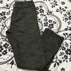 ＮＡＶＹカーキ迷彩柄ハイウエストパンツ140のサムネイル
