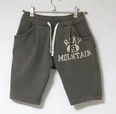 デニム&ダンガリー ウラケショートパンツ　カーキ140