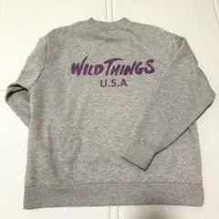 WILD THINGS トレーナー　グレーのサムネイル