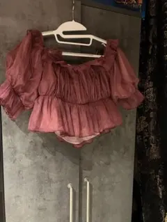 SNIDEL スナイデル Sustainableギャザーオフショルブラウス