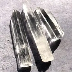 【大きめ！３本セット！バーコード綺麗】レムリアンシードクリスタル　水晶　ポイント