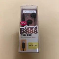 【新品】エレコム Grand Bass イヤホン 黒 EHP-LGB10MBKのサムネイル