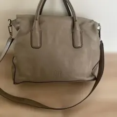 ヒロフ　HIROFU グレー ショルダーバッグ