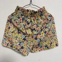 キッズ　女の子　半ズボン　短パン　キュロット　花柄
