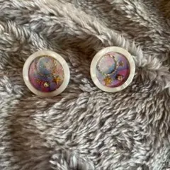 宇宙デザイン 樹脂ピアス(両耳用)