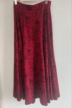 お値下げ♪社交ダンス　バラ柄スカート