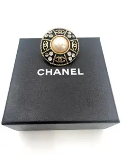 シャネル　ヴィンテージ パール　クリスタル イヤリング　片方のみ　箱付き