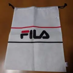 FILA 不織布巾着袋 ホワイトのサムネイル