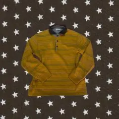 黄色 セーター ニット ボーダー 古着 y2k ヴィンテージ