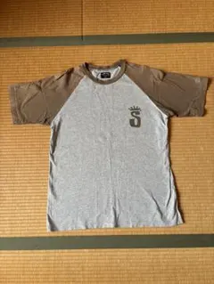 old stussy 25周年限定ラグランTシャツ Lサイズクラウン