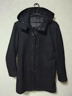 Calvin Klein ブラック ダッフルコート フード付き メンズ M