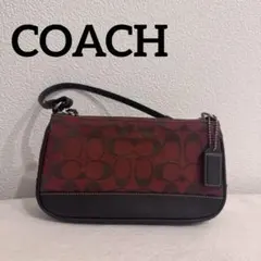 【未使用級】COACH コーチ アクセサリーポーチ ハンドバッグ 希少色