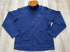 90s 00s USA製 パタゴニア フルジップ フリース ネイビー Mサイズ