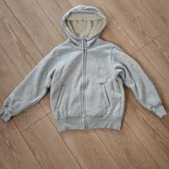 ユニクロ　ボアスウェットフルジップパーカー