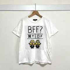 ミニオン Tシャツ 白 プリント 半袖 オーバーサイズ ゆったり ユニバのサムネイル