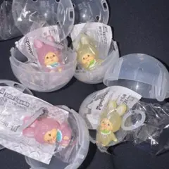 モンチッチ　めじるしアクセサリー　ピンク　イエロー　チムたん