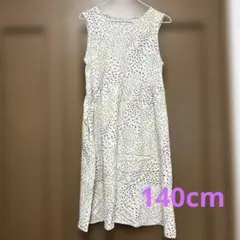 UNIQLO KIDS ノースリーブ ワンピース 花柄 140cm