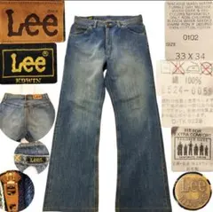 【90s名作】Lee 0102 フレアデニム ブーツカット ジーンズ W33