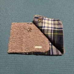 リバーシブルネックウォーマー ブラウン・ネイビー