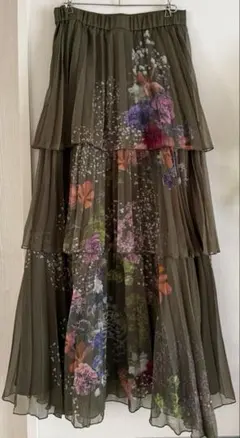 2026年最新】Ameri VINTAGE 柄：花柄 レディース ロング プリーツ