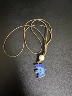 天然石 クマ型 ネックレス