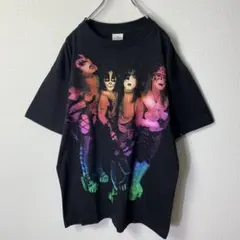 90s KISS Tシャツ L USA製 ブラック ワールドツアー 96-97
