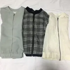【激安】3着セット　ジップアップ　M &Lサイズ　COMME CA ISM