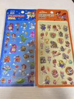 【新品未使用】トイストーリー　ズートピア　ぷくぷくシール、ぼんぼんドロップシール