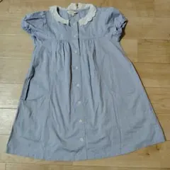 【ハシュハシュ】ワンピース 120 女の子 水色 hushush