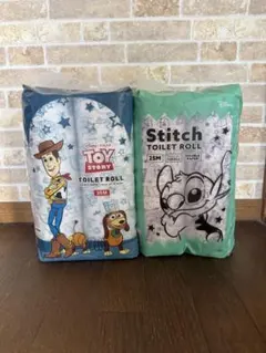 Disney トイストーリー &スティッチ トイレットペーパー 2パック