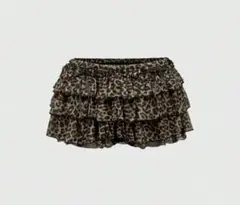 ヒョウ柄ミニスカート