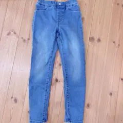 GU キッズ　エクストラストレッチデニムレギンスパンツ　130