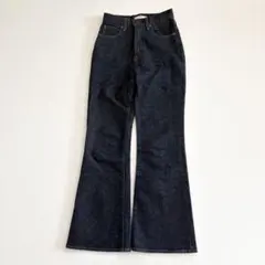 未使用級 マウジー MVSフレア ジーンズ 美脚 インディゴ 25